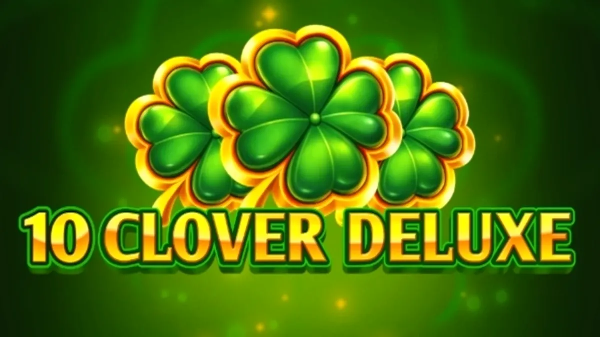 Tampilan layar permainan slot 10 Clover Deluxe dengan nuansa klasik